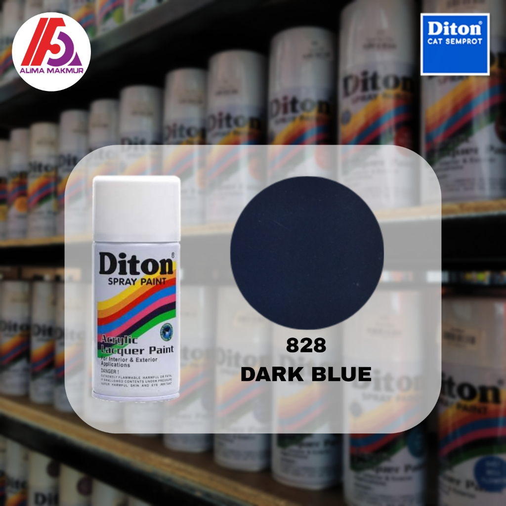 Diton Acrylic 828 Dark Blue 300cc / Pilok Diton Dark Blue / Cat Dark Blue