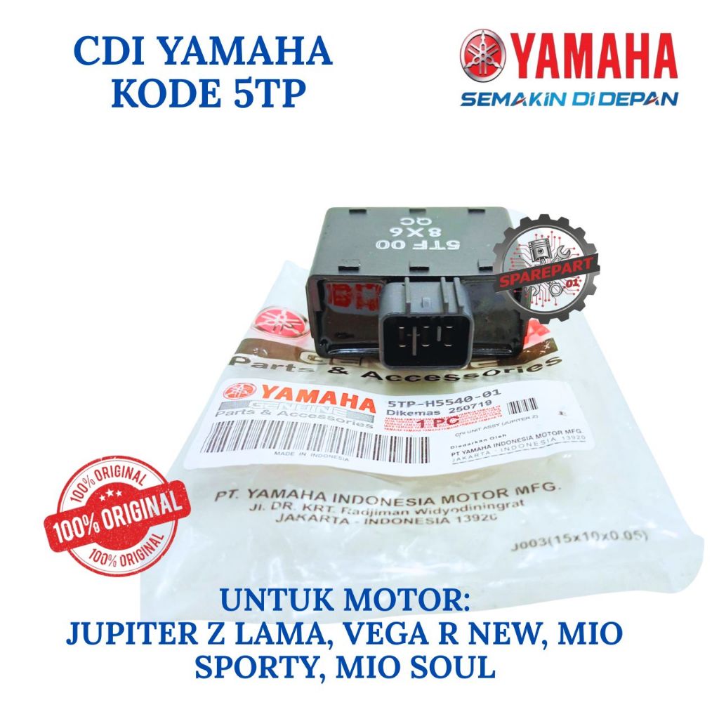 CDI ORIGINAL YAMAHA  KODE 5TP JUPITER,  CDI JUPITER Z LAMA, VEGA R NEW, MIO SPORTY, MIO SOUL