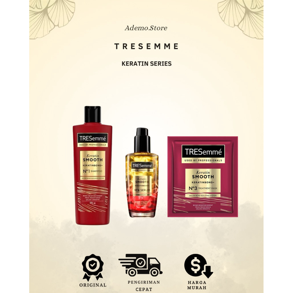 Tresemme Keratin Smooth Shampoo 170ml | Tresemme Keratin Smooth Hair Serum | Tresemme Keratin Smooth