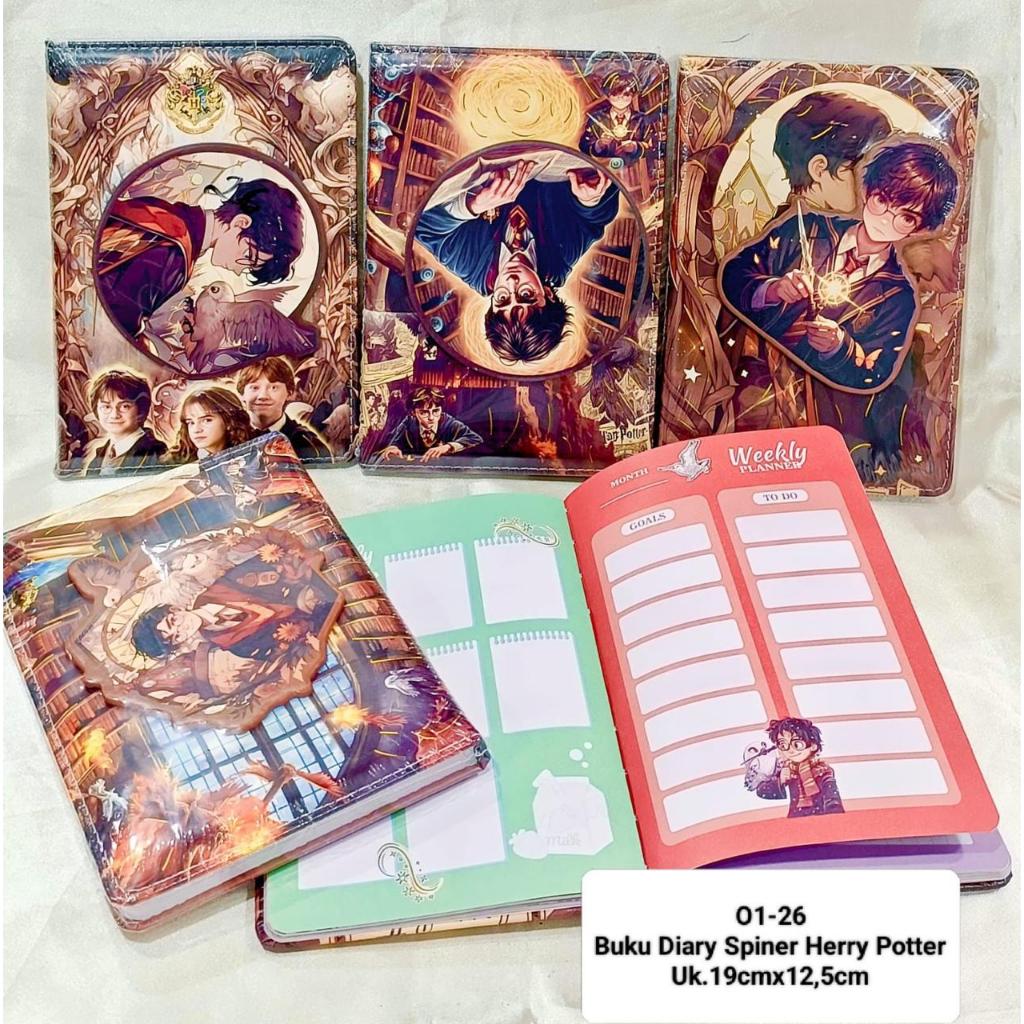 BUKU AGENDA A5 BANTAL SPINNER HARRY POTTER CAPYBARA PPG UNICORN BERWARNA BERGAMBAR AGENDA KEKINIAN A
