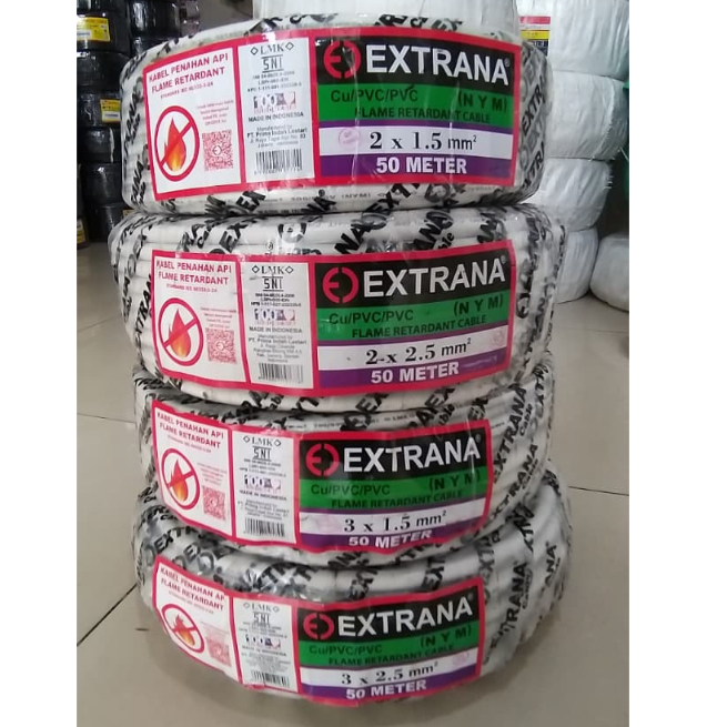 EXTRANA Kabel Listrik NYM 50m. Extrana Kawat Tunggal NYM 50m