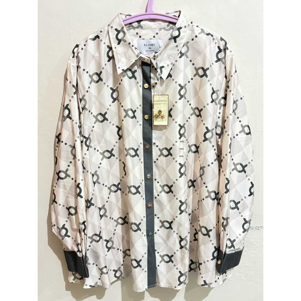 NEW Full Set Lengkap Box Wearing Klamby WK Kemeja Calya Pavement Calya Putih