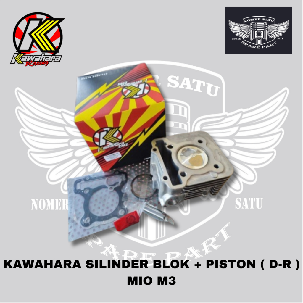 KAWAHARA SILINDER BLOK + PISTON DR MIO M3 / MIO Z / MIO S / SOUL GT 125 / FINO 125 54.5MM ORIGINAL