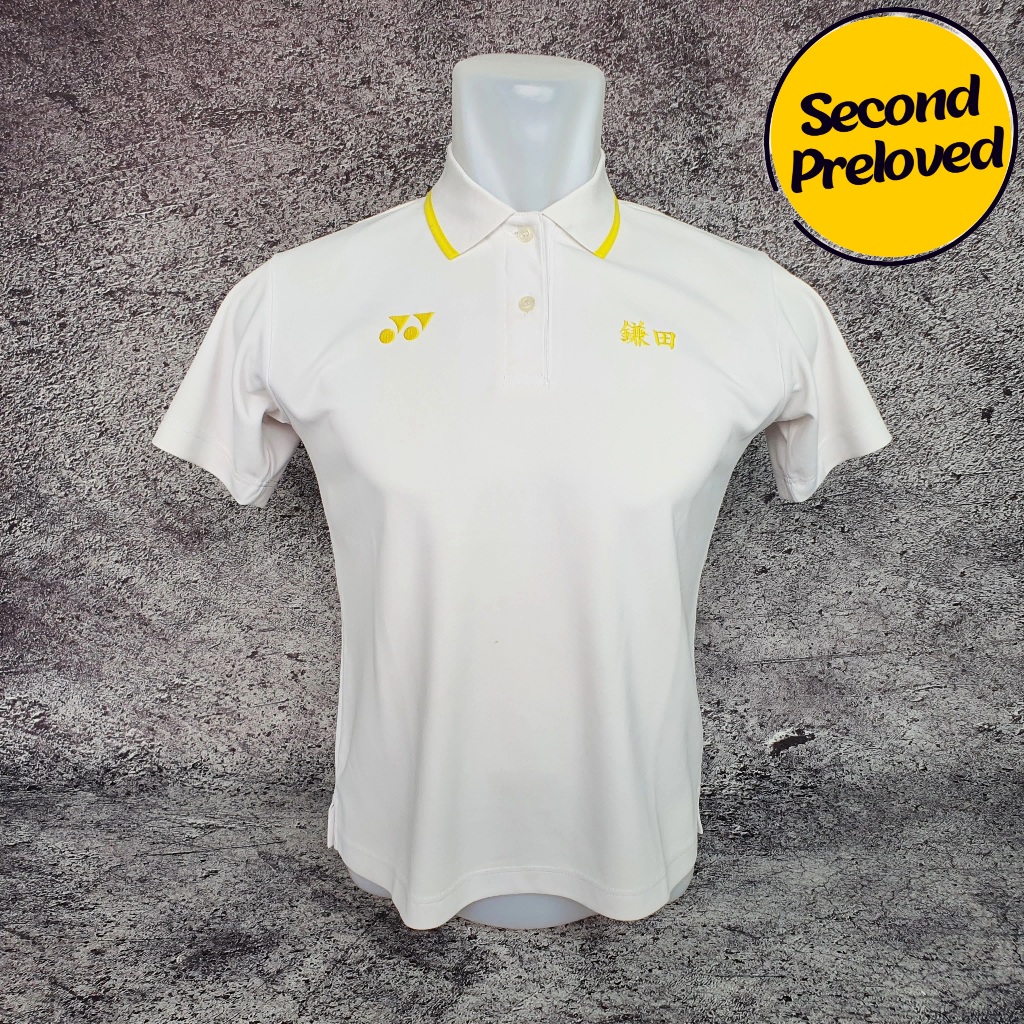 Baju Kaos Polo YONEX - Size S / Lebar 47 cm - Original - Second