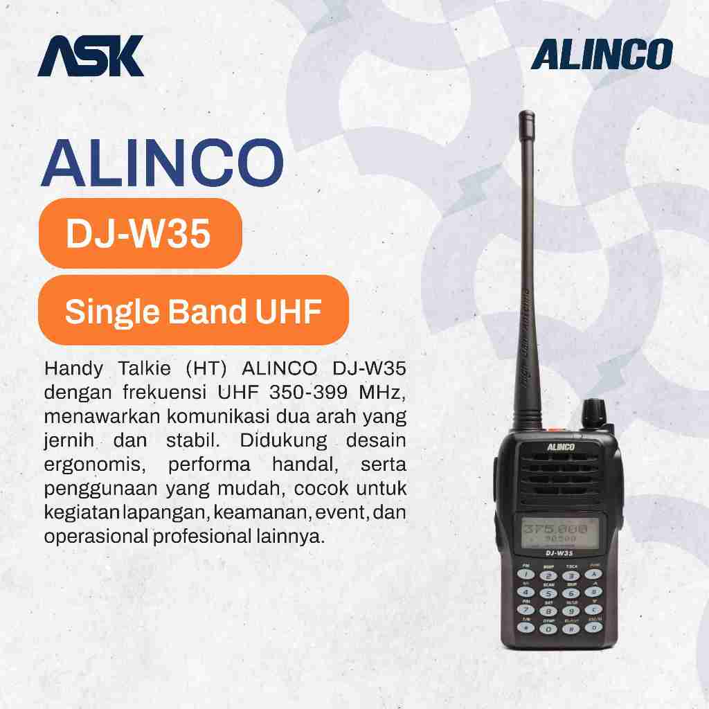 Handy Talky DJ-W35 ALINCO / HT DJ W35 ALINCO