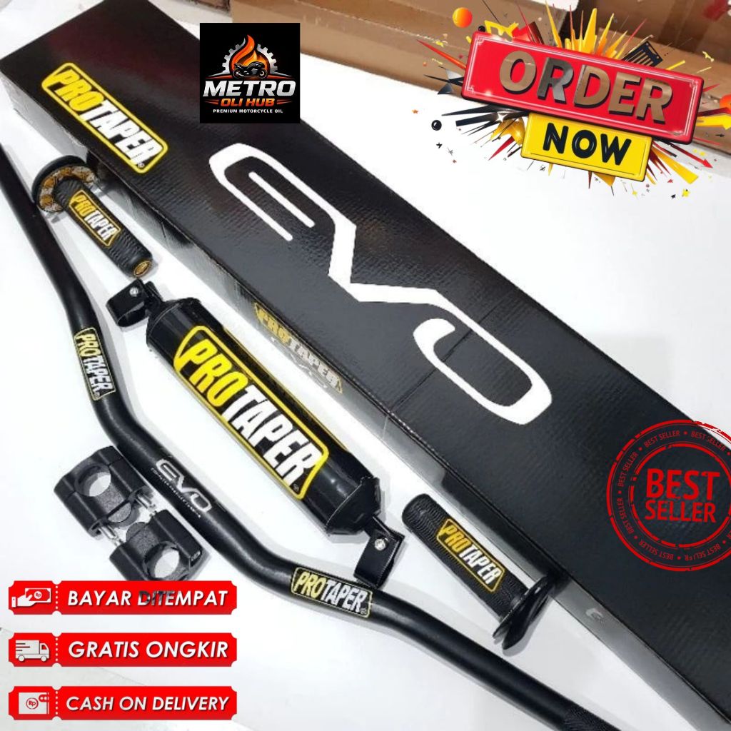 Stang / Stir Fatbar Protaper Evo Charmichael Set Raiser Plus Busa Palang Set Handgrip Protaper Motor