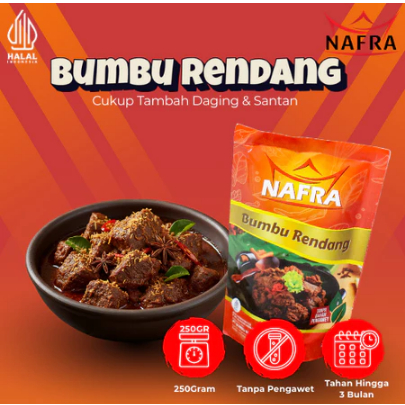 BUMBU RENDANG Asli Padang 1 kg daging