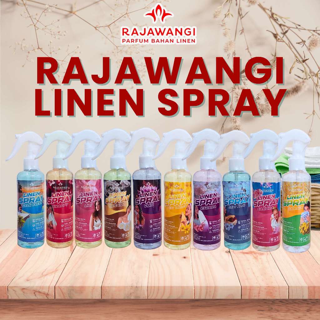 Rajawangi Linen Spray 250ml / Parfum Linen Spray Tahan Lama