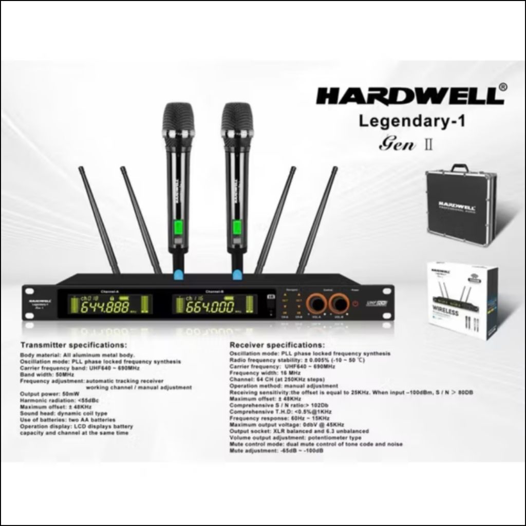 Mic Wireless HARDWELL LEGENDARY1 Original