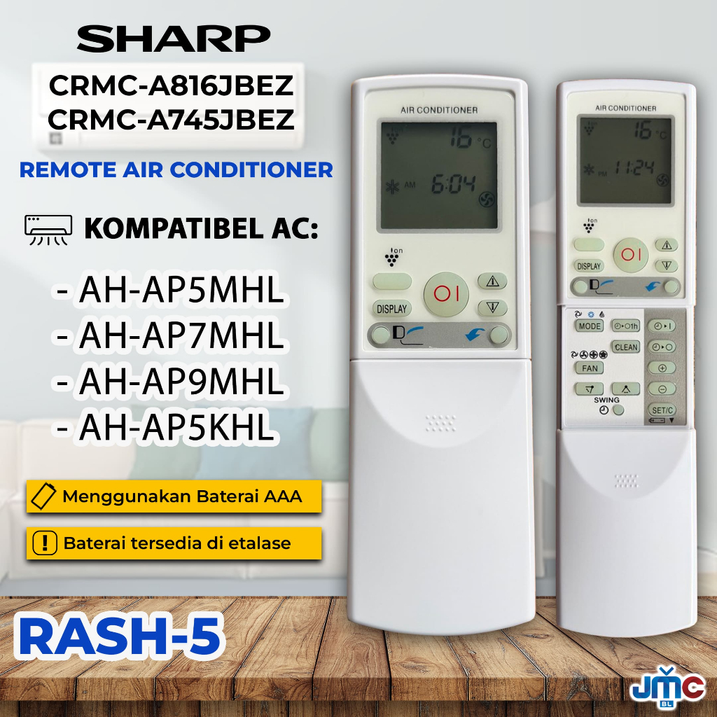 Remote Remot AC Sha Ion Plasmacluster CRMC-A816JBEZ CRMC-A745JBEZ