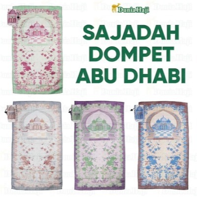 Sajadah TAS DOMPET Motif Abu Dhabi Turkey ( 5 Warna Series ) Sajadah Travel  [BEST SELLER]