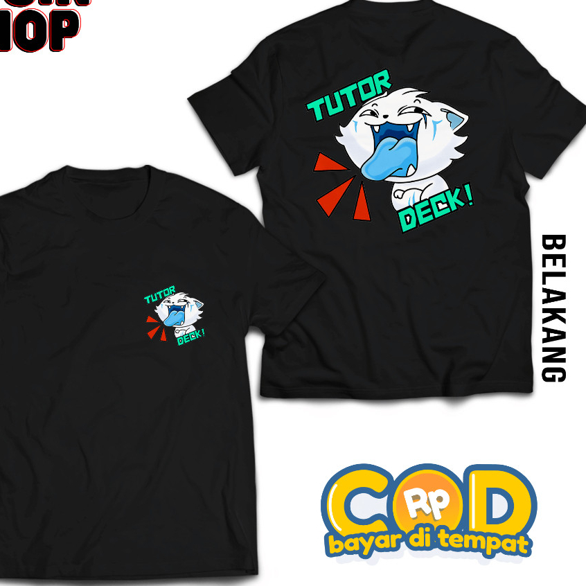 - Kaos Emote Mobile Legend - Kaos Atasan Katun Sablon - Kaos Emoji ML - Kaos Emote ML Tutor Deck - K