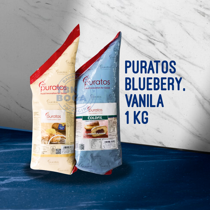 Puratos Creamfil Coldfil ( Vanilla, Blueberry ) Isian Filling Selai Pasta Vanila Krim