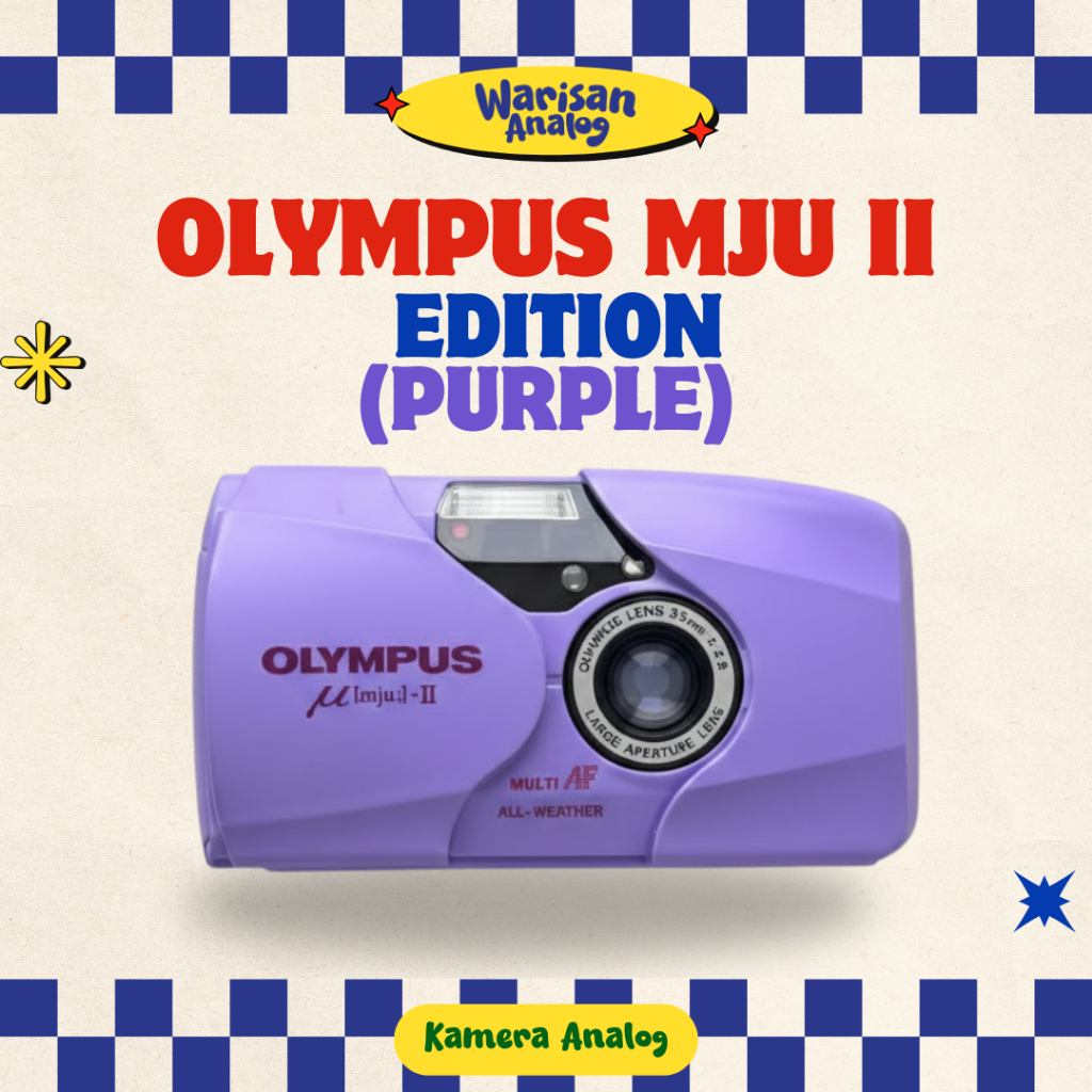 KAMERA ANALOG OLYMPUS MJU II LIMITED EDITION PURPLE EDITION | ONLY ONE IN THE WORLD