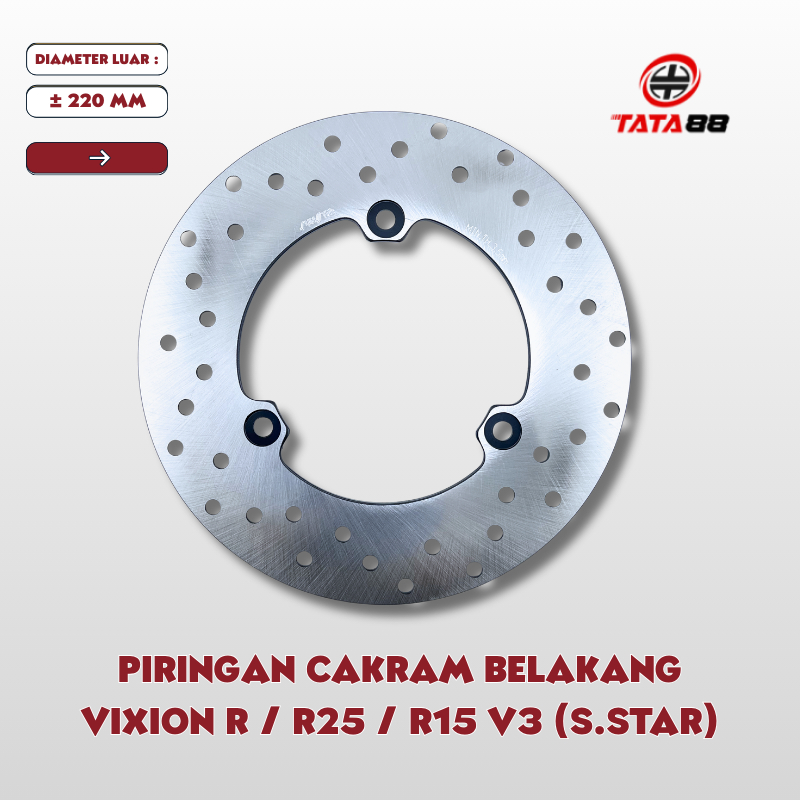 PIRINGAN CAKRAM BELAKANG VIXION R/ R25/ R15 V3 - PIRINGAN CAKRAM BELAKANG R15 V3 VIXION R ASLI ORI