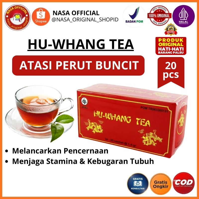 Produk Favorit  Pelangsing susut perut buncit lemak menurunkan Kolestrol Hu Whang Tea