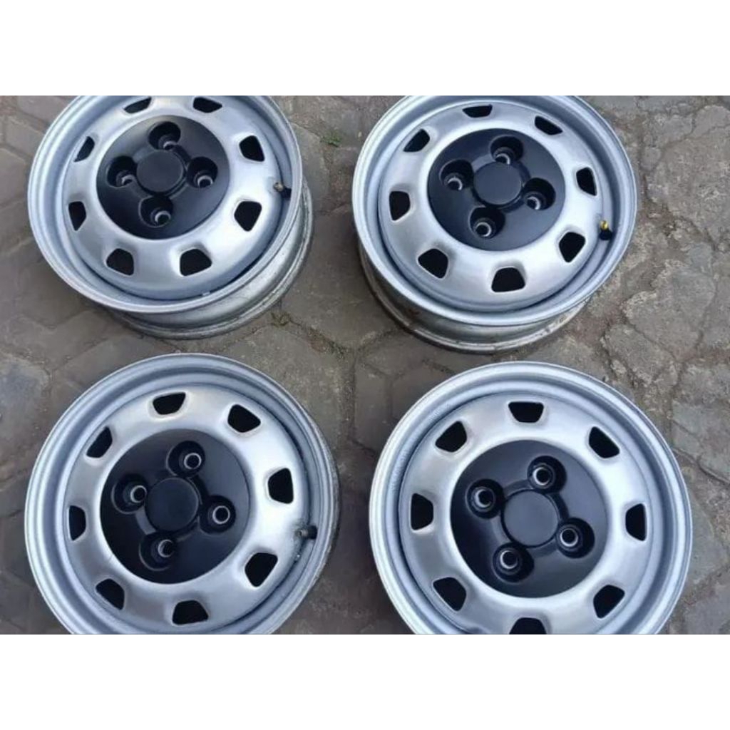 4 velg r13 pcd 100+ dop sahara