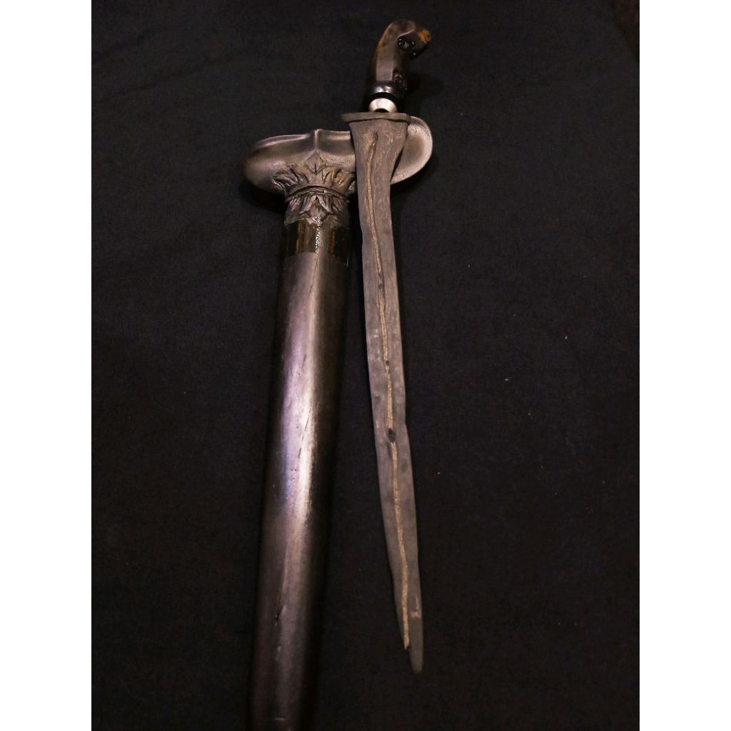 Keris sepuh Brojol Pamor Sodo Lanang Wahyu Tumurun Warangka Sandang Walikat - KERIS PATREM