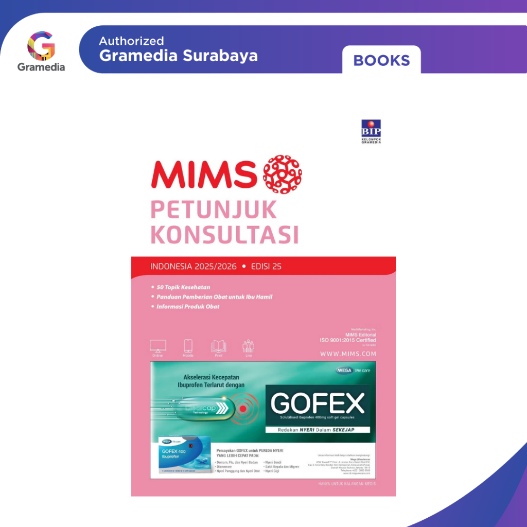 Gramedia Surabaya - MIMS PETUNJUK KONSULTASI EDISI 25 TAHUN 2025/2026