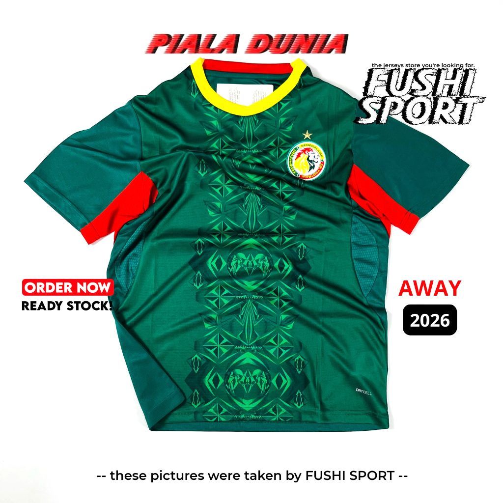 Jersey Baju Bola 2026 Senegal Away Piala Dunia New