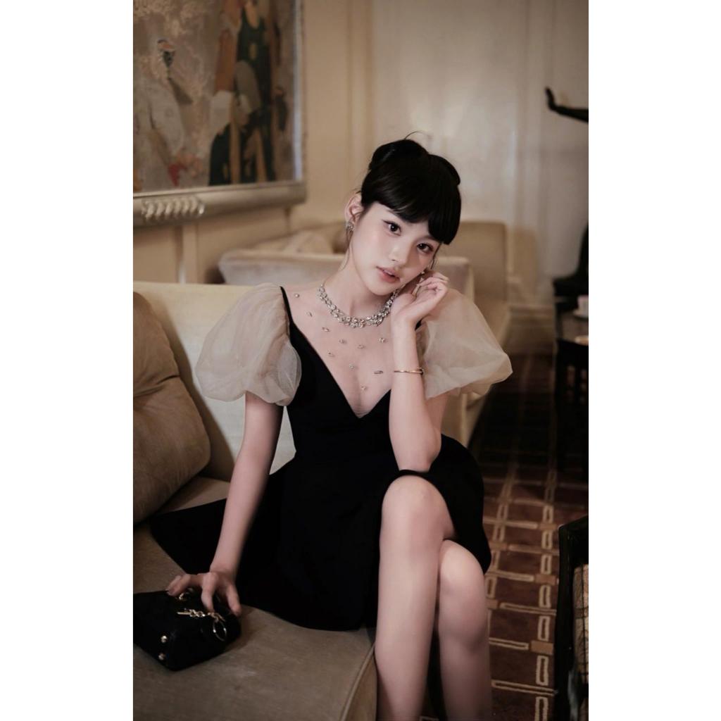 ‼️WITHEURSTYLE‼️MINI DRESS HIGH QUALITY VIETNAM BERLENGAN BERKELAS CLASSY FANCY GLAMOUR MEWAH FEMINI