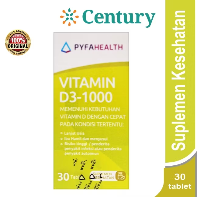 Pyfahealth Vitamin D3 1000IU 30 Tablet
