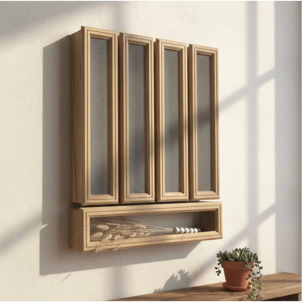 Penutup Ventilasi Udara Rumah Loster Kayu Jati Minimalis Lubang Angin Ukuran 11x40 11x50cm
