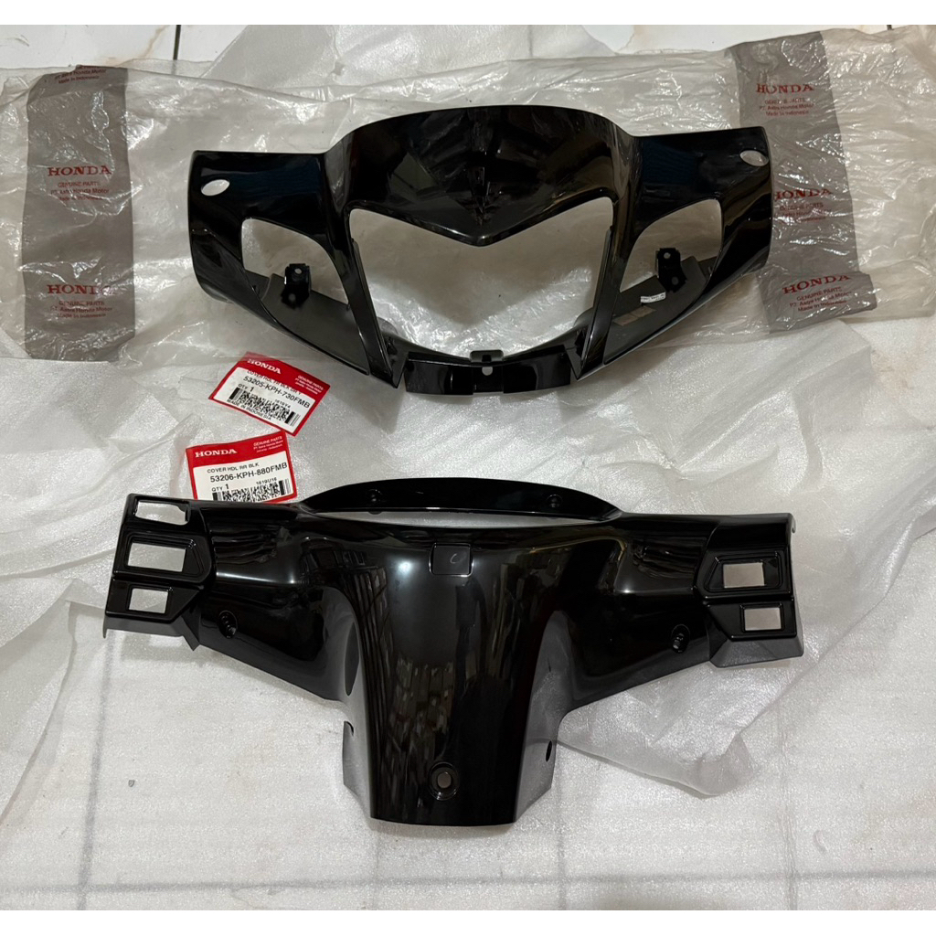 Batok Depan Belakang Set Karisma Tromol Hitam Ori AHM 53205KPH730FMB 53206KPH880FMB