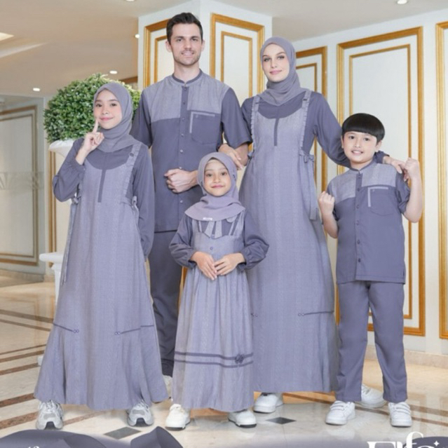 ETHICA ELFA 310 ASTER PURPLE Sarimbit Keluarga 2025 Gamis Ayumi 538 Ayumi Kids 49