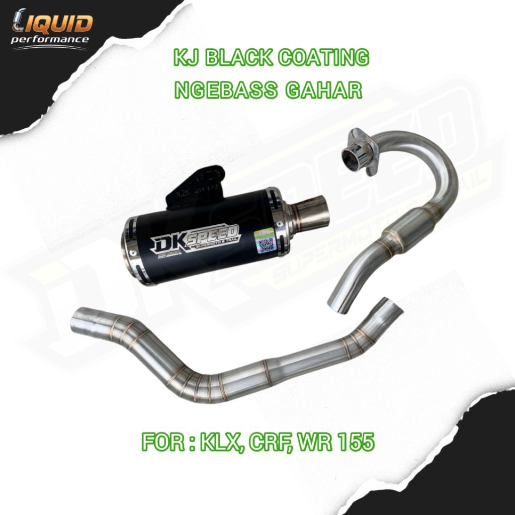 KNALPOT RACING SUARA GAHAR CRF, KLX WR 155 DK SPEED TIPE KJ