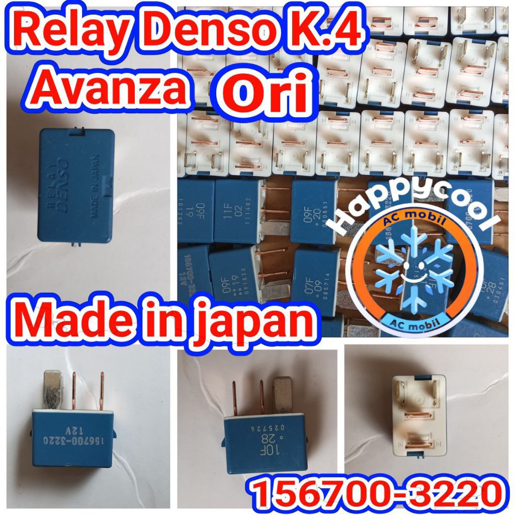 Relay Riley Denso kaki 4 AC Mobil Toyota Avanza 156700-3220 asli original