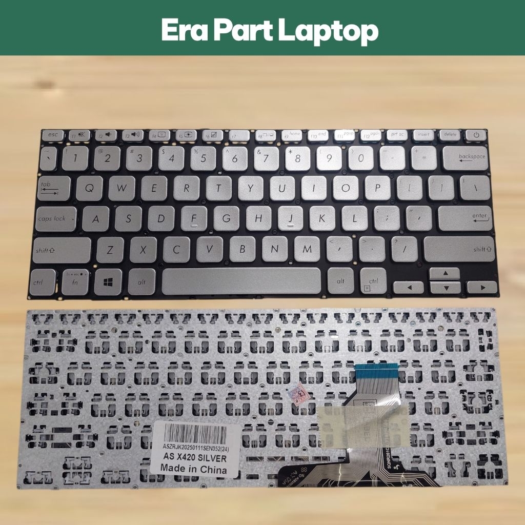 Keyboard Asus Vivobook 14 A420 A420U A420UA A420F X420 X420U X420UA X420UA Silver