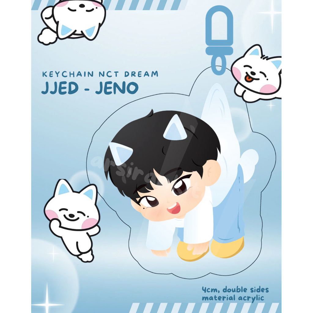 [ready stock] Keychain Gantungan kunci Ganci Jeno Jjed NCT Dream