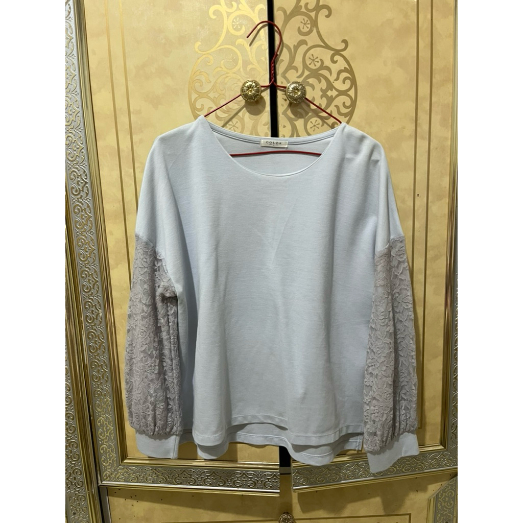 baju blouse sweater biru colza
