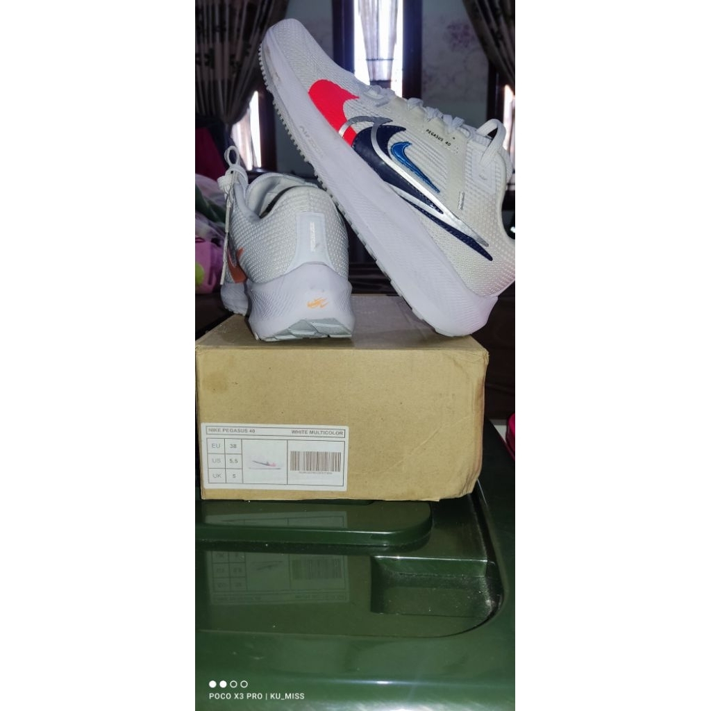 [OBRAL] Sepatu Lari Pegasus siz 38 Second