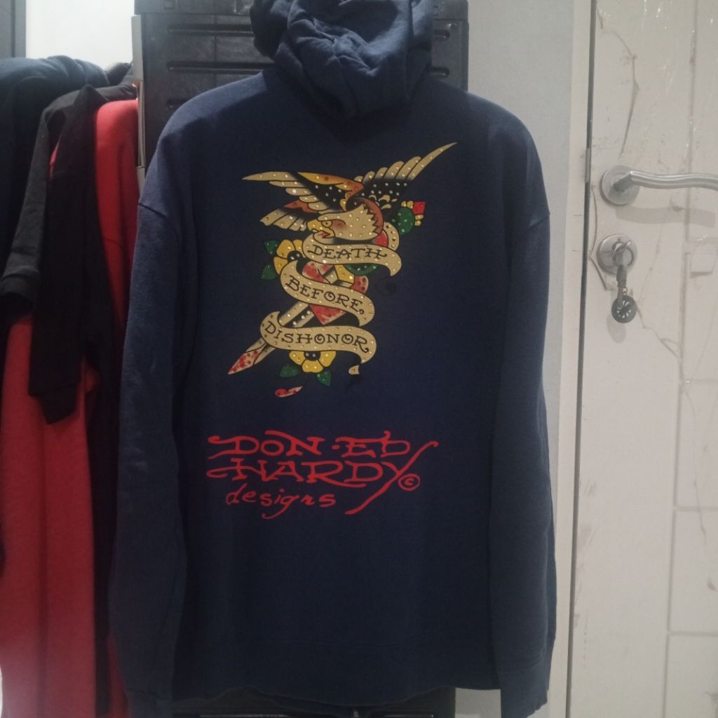 Hoodie Zipper Ed Hardy
