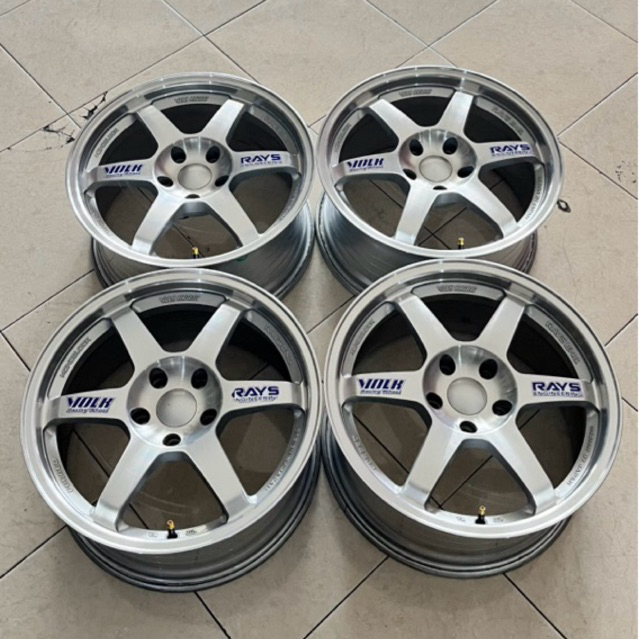 VOLK RAYS TE37 R17 SILVER POLISH