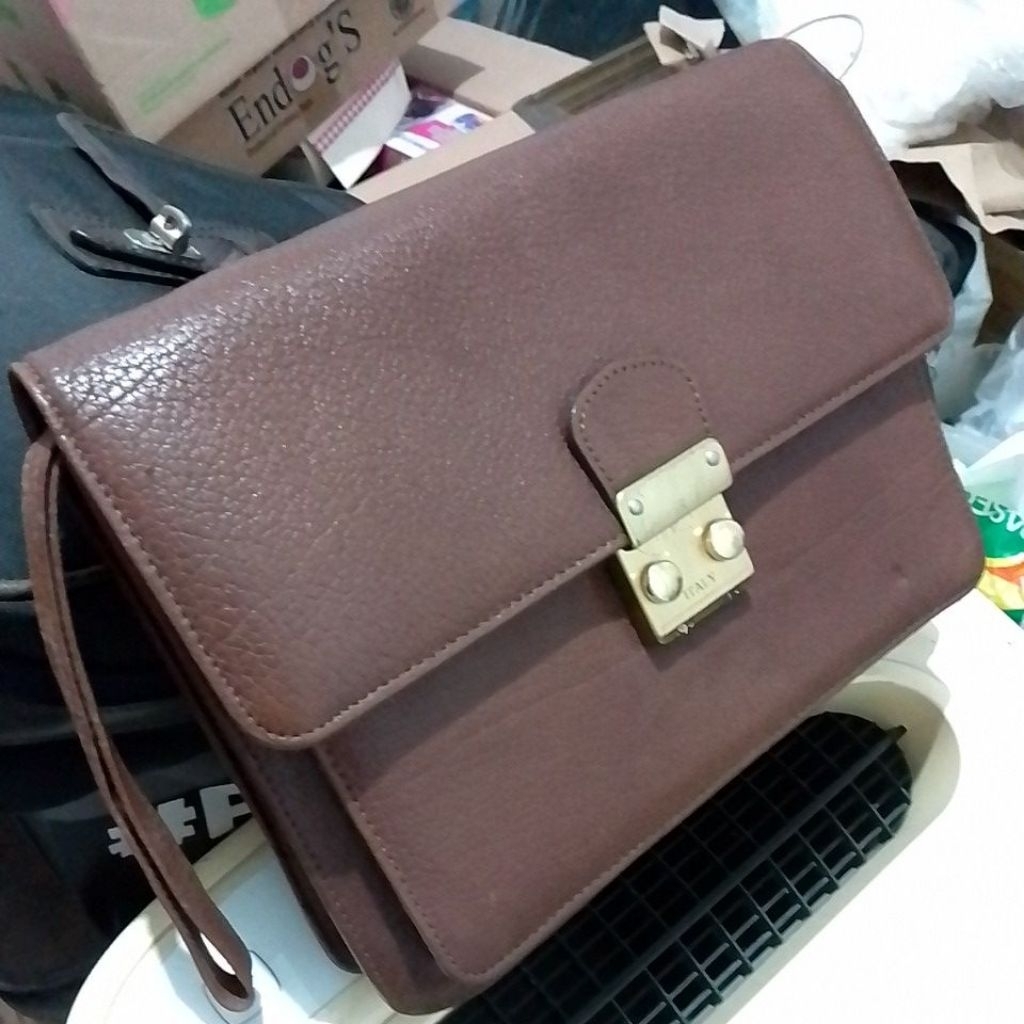 Tas Hand Bag Clutch Kulit Asli ESQUIRE...