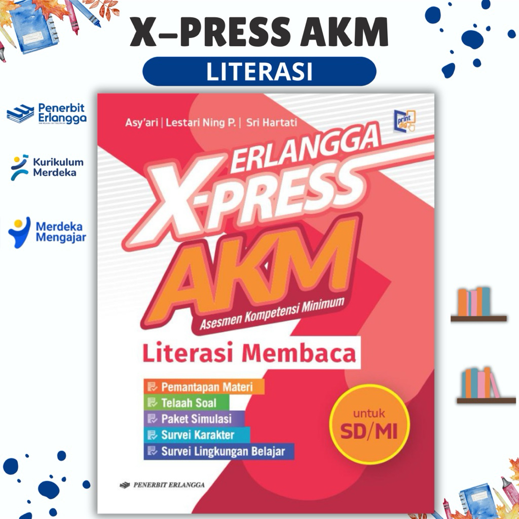 BUKU AKM LITERASI SD/MI - PENERBIT ERLANGGA