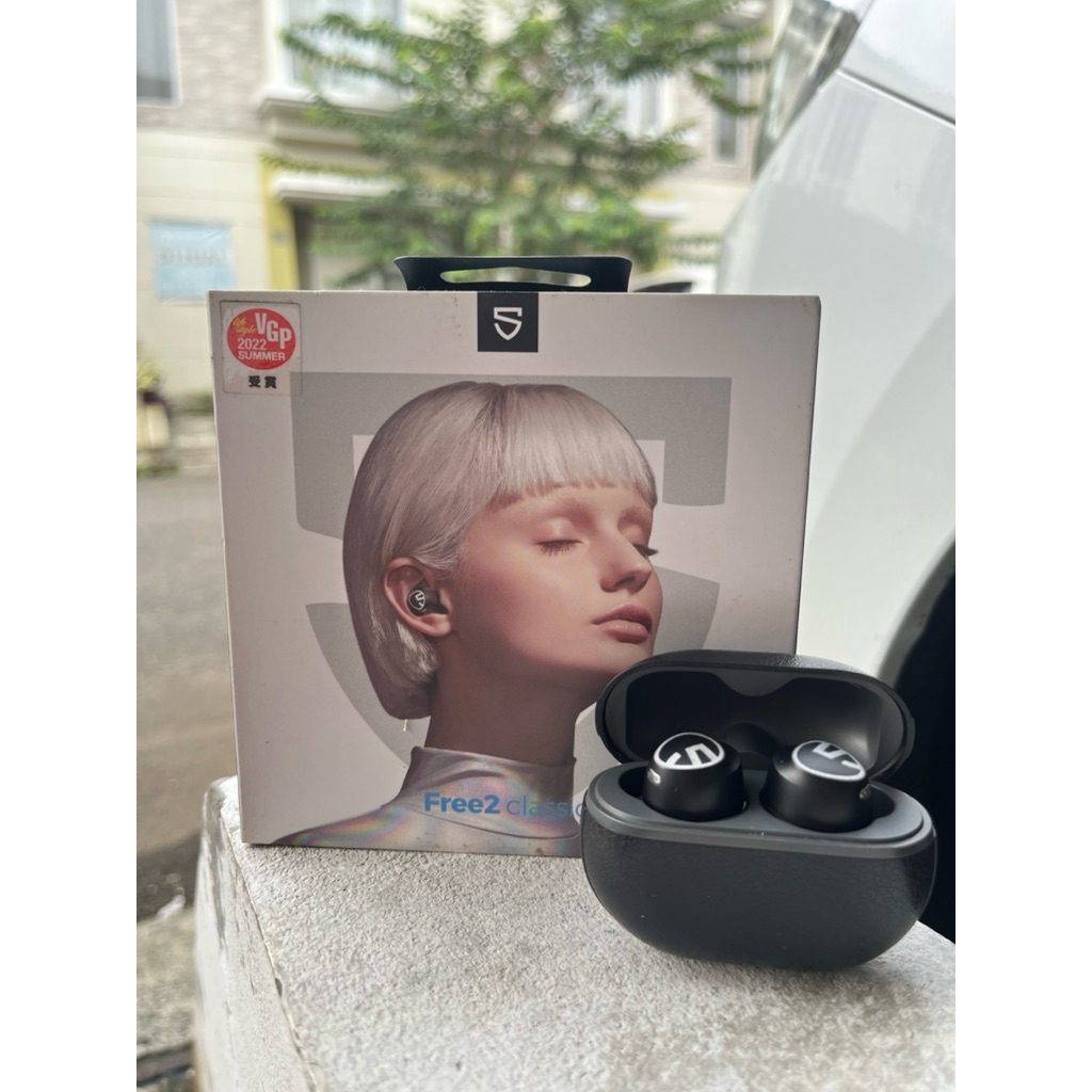 SoundPEATS Free 2 Classic TWS Bluetooth 5.1 Black Original | Bekas Like New | Bass Nendang | Low Lat