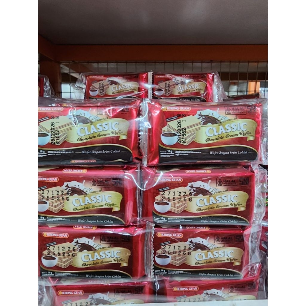 Khong Guan Wafer Renceng Kemasan Ekonomis 10 Pcs 18gr