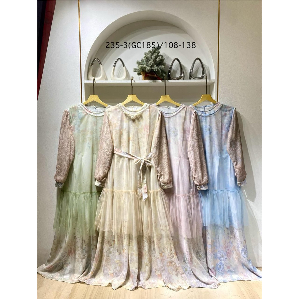 gamis tile gliter | gamis lebaran 2026 | baju lebaran wanita | gaun mewah
