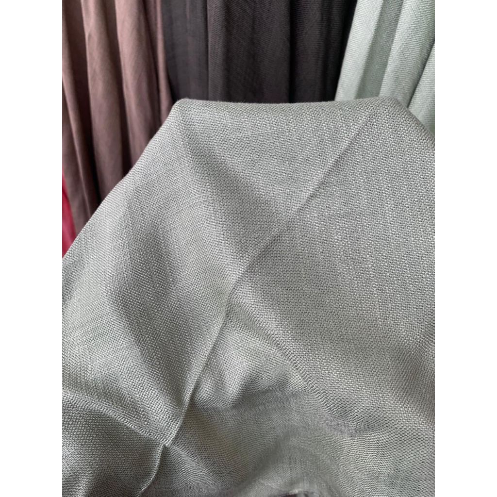 kain katun linen premium bahan kain katun linen rayon bahan kain linen polos bahan kain linen metera