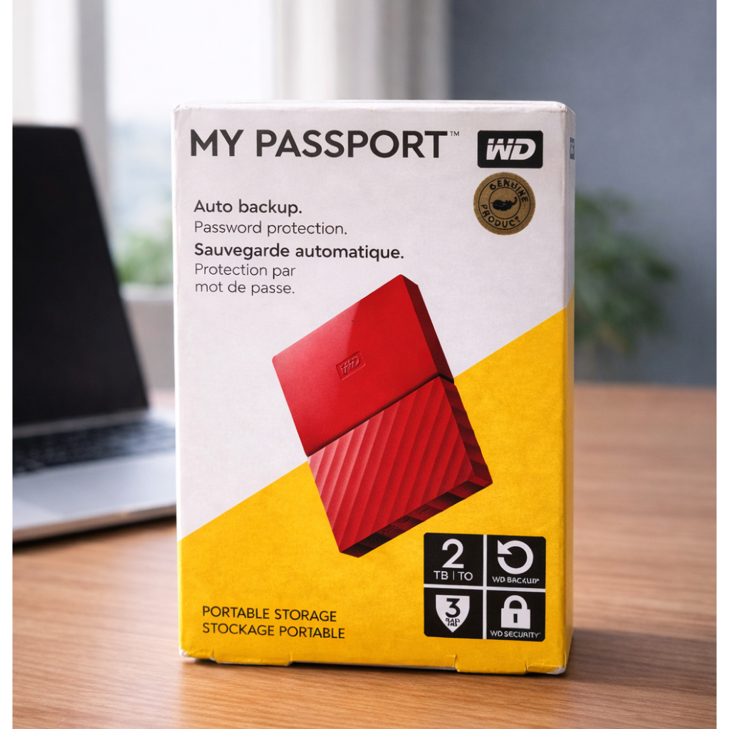 WD My Passport 2TB – Hardisk Eksternal Original