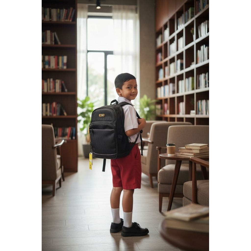 ALTO -TAS RANSEL ALTO 77359K-0 HITAM UKURAN 37x25CM-BACKPACK-TAS GENDONG ALTO-TAS SEKOLAH SD SMP SMA