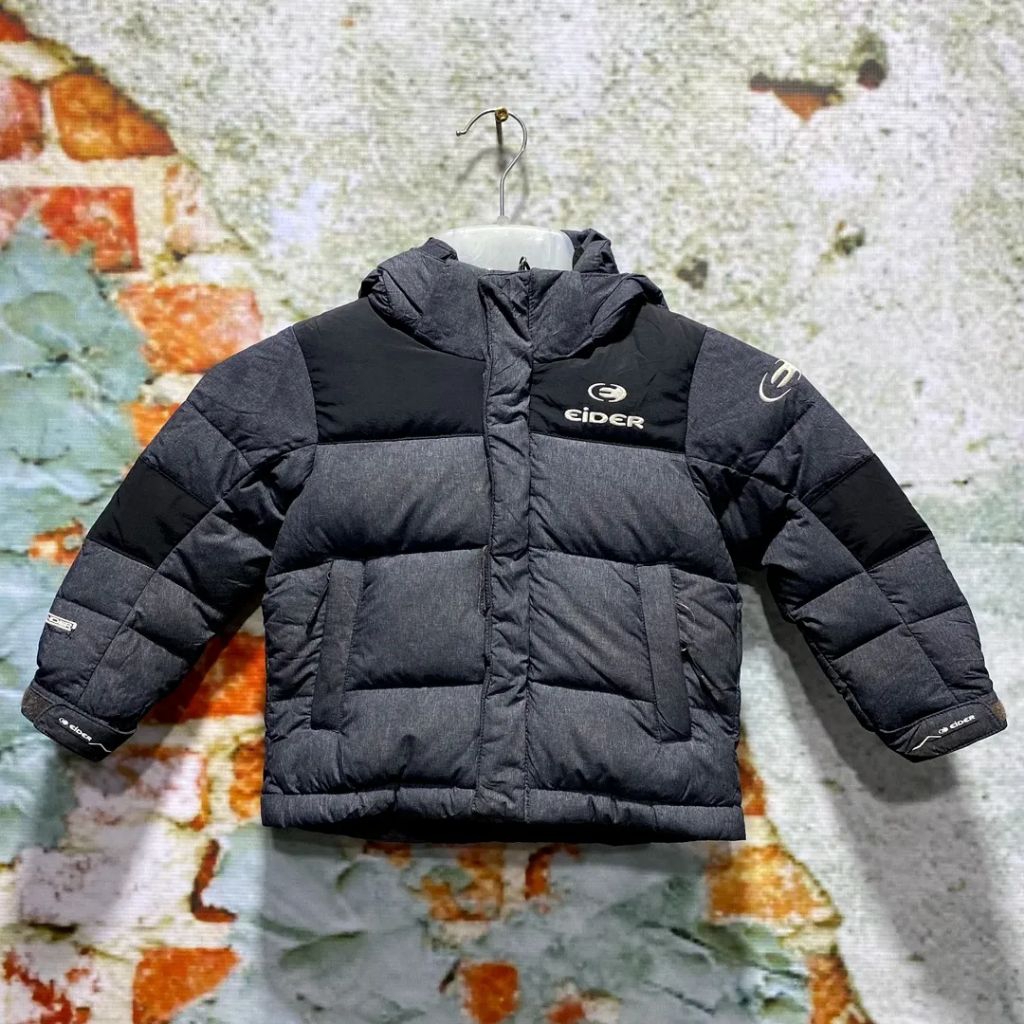 jaket gunung anak EIDER bulu angsa size XS (100) hangat bagus anti angin