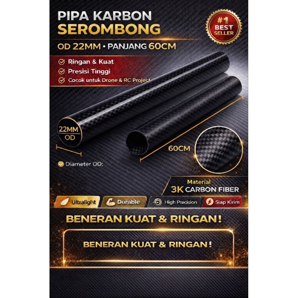 Pipa Carbon Tebal OD 22 – Pipa Baja Serbaguna