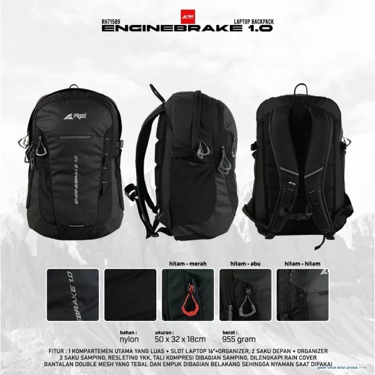 Tas Ransel Arei Elbrus 25 Liter Arei Outdoorgear 71702