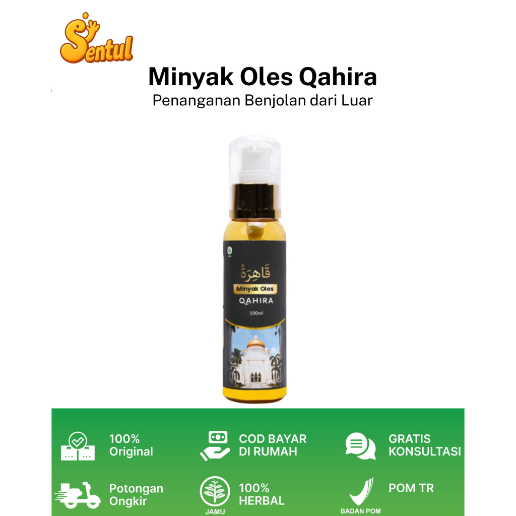 QAHIRA MINYAK OLES Asli Original Atasi Benjolan Leher Lipoma Ampuh Reaksi Cepat