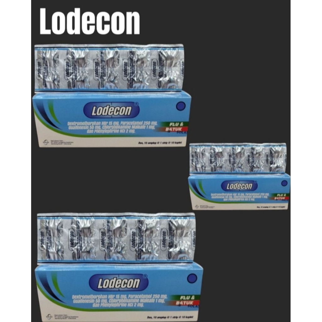 Lodecon Tablet Batuk flu dewasa